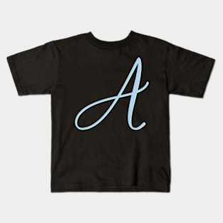 Copy of Letter A Blue Initial Kids T-Shirt